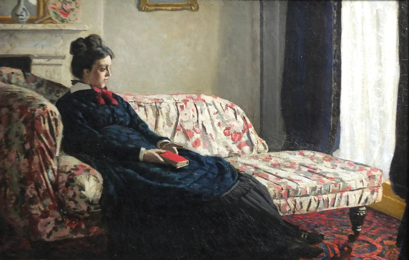 Meditasjon. Madame Monet på sofaen - Claude Monet