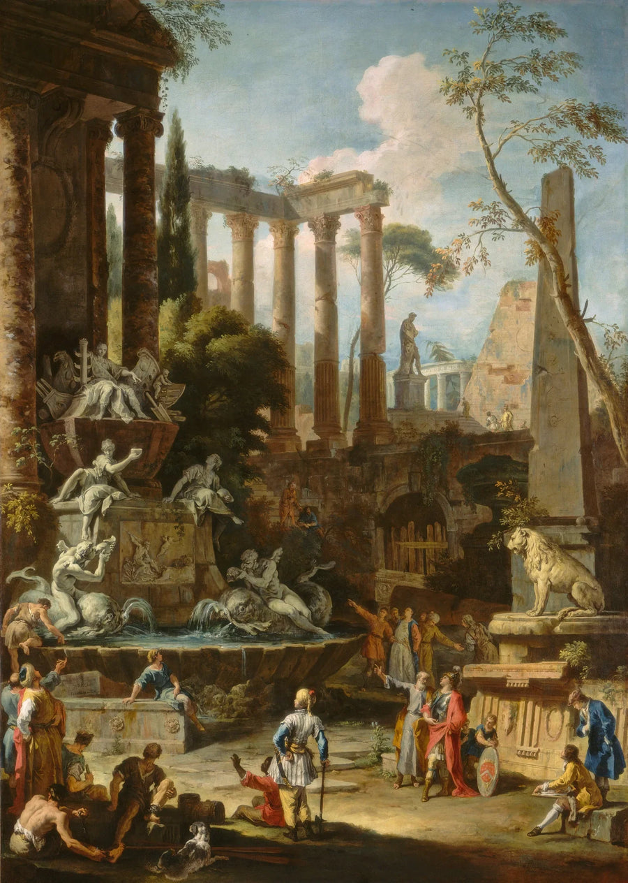 Minneplakat for admiral Sir Clowdisley Shovell - Sebastiano Ricci