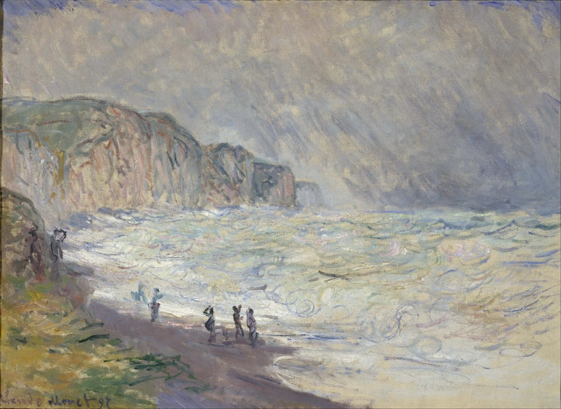 Mer opprørt ved Pourville - Claude Monet