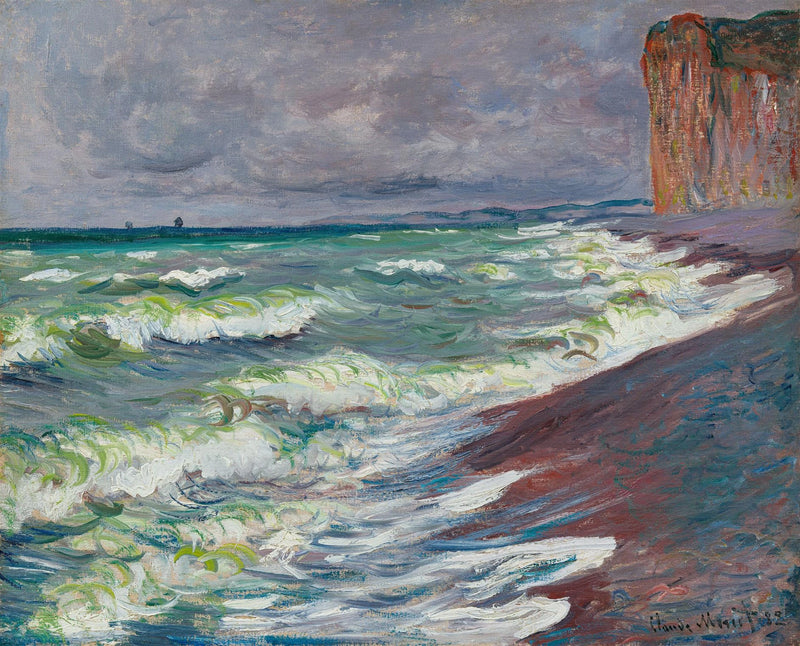 Mer opprørt ved Pourville - Claude Monet