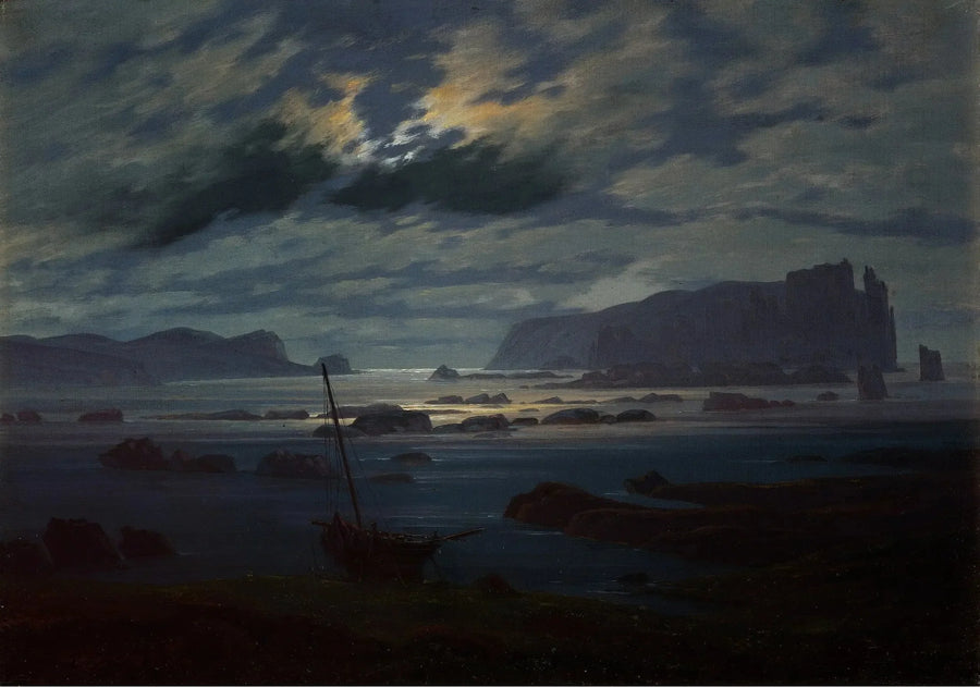 Nordhavet i måneskinn - Caspar David Friedrich