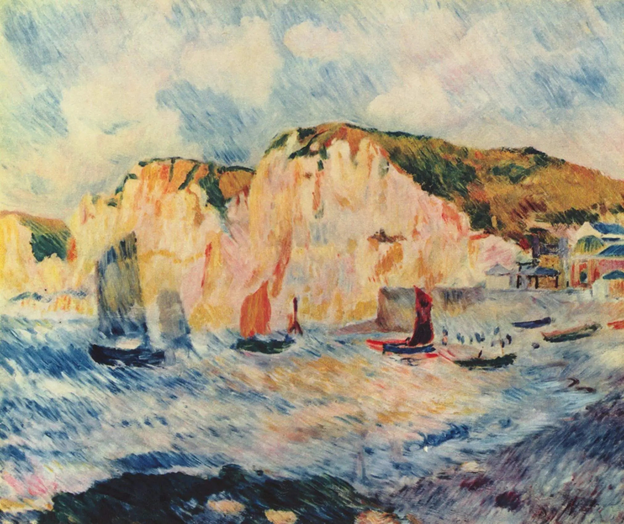 Mer et falaises - Pierre-Auguste Renoir image 1 reproduction réalisée par Alpha Reproduction