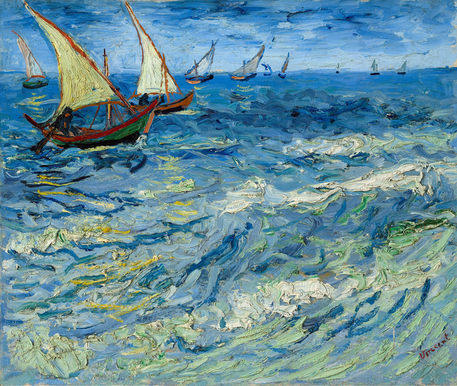 Sjølandskap ved Saintes-Maries - Vincent van Gogh