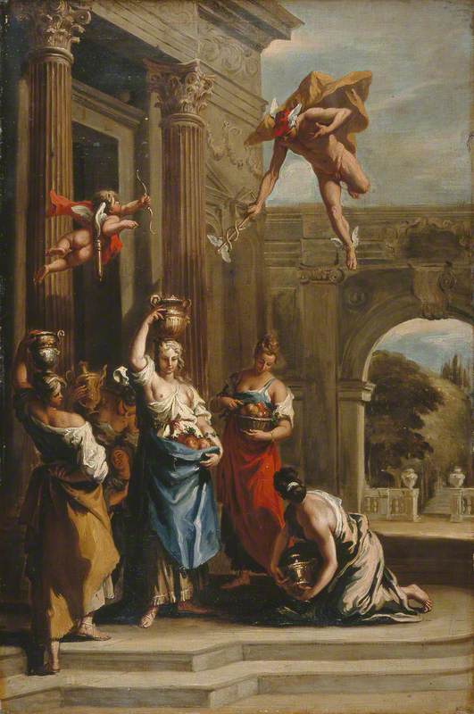 Mercure, Heste og Aglauros - Sebastiano Ricci