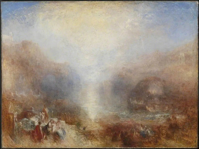 Merkur sendt for å irettesette Aeneas - J. M. W. Turner