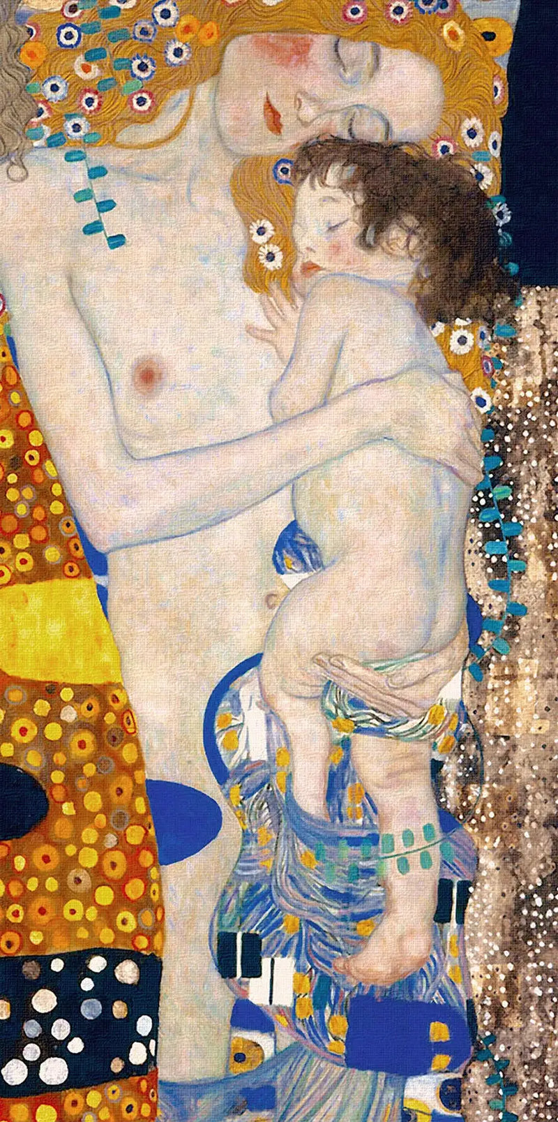 👩‍👦 Mor og barn (Detalj II fra De tre livsfaser av kvinnen) – Gustav Klimt (1905)