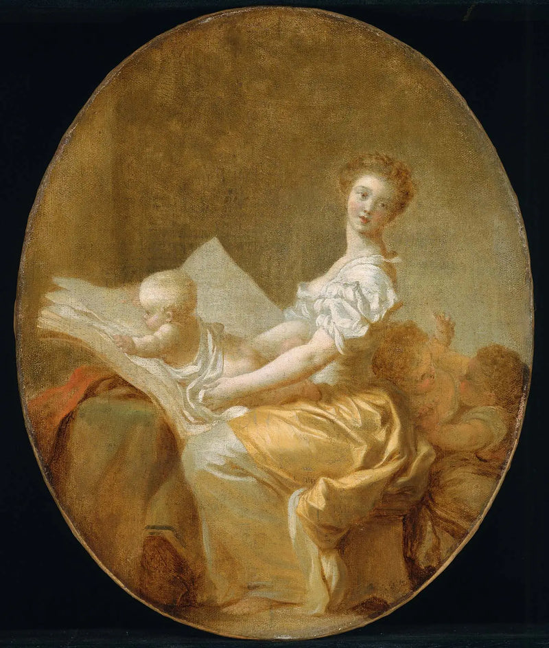Mor og barn - Jean-Honoré Fragonard