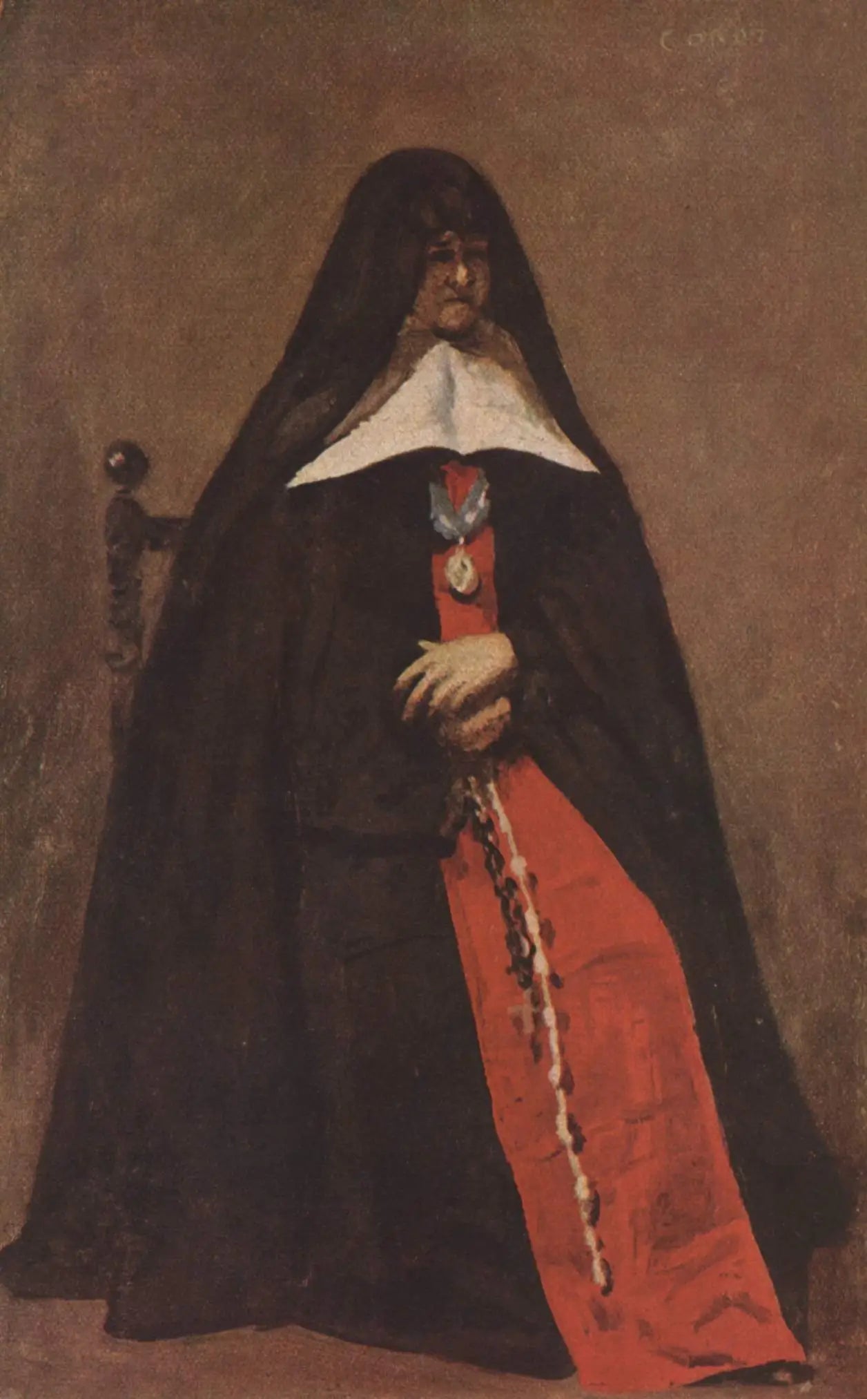 Mère Marie-Héloïse des Dix Vertus - Jean-Baptiste Camille Corot - Alpha Reproduction