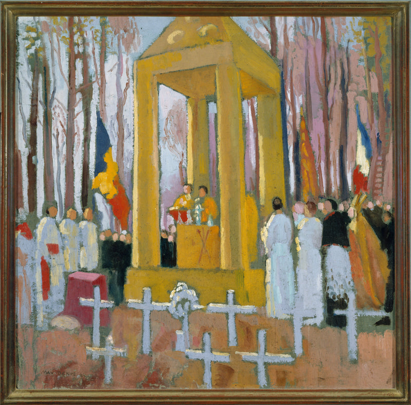 Står foran graven til Ernest Psichari - Maurice Denis
