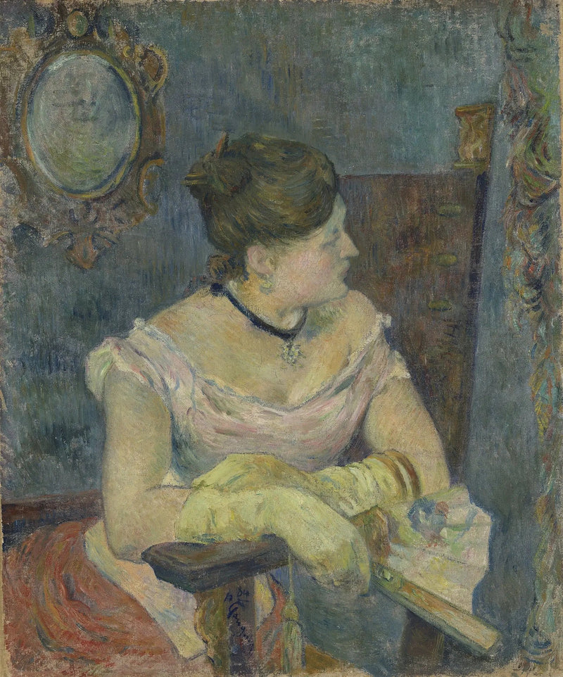 Mette Gauguin i kveldskjole - Paul Gauguin