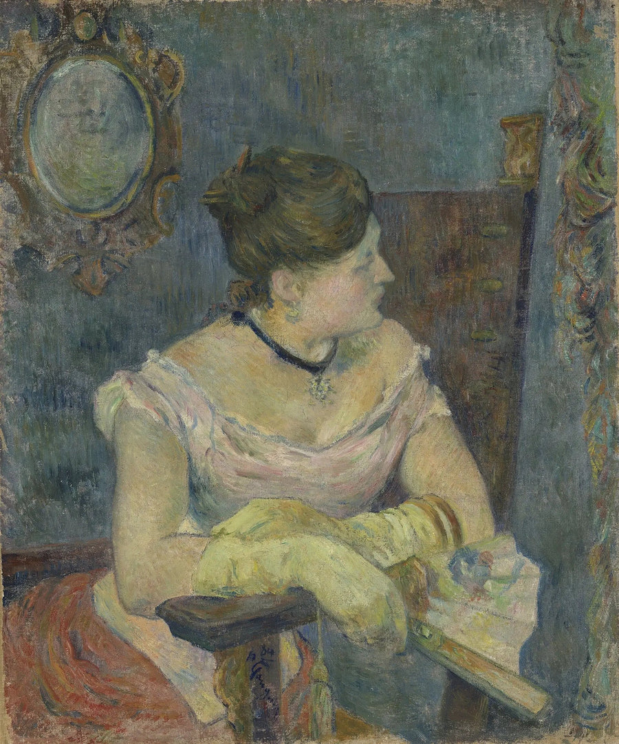 Mette Gauguin i kveldskjole - Paul Gauguin