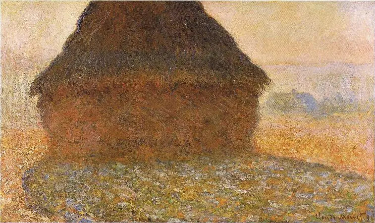 Kvern i solen - Claude Monet