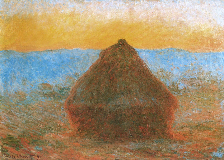 Slipehjul ved solnedgang W1285 - Claude Monet