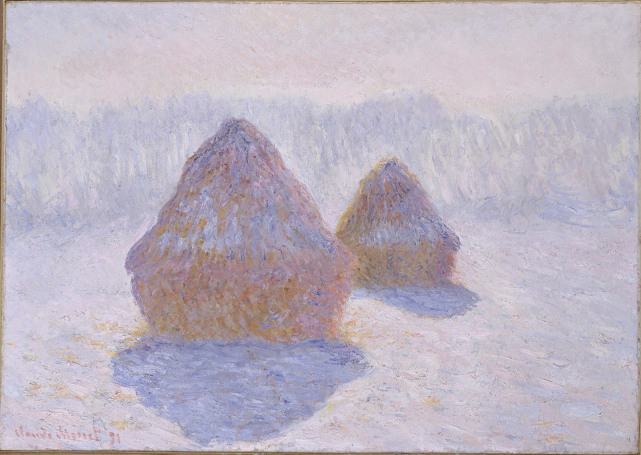 Møller, vintereffekt - Claude Monet