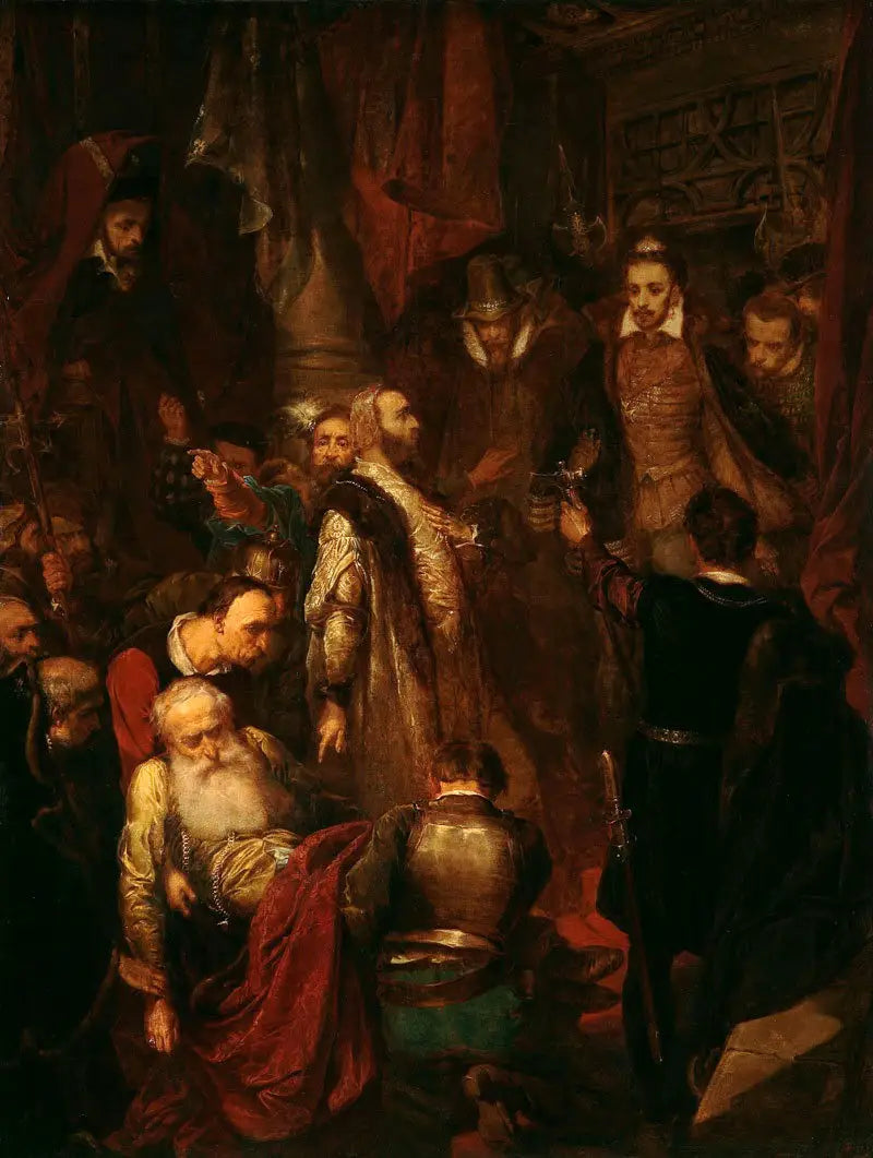 Mordet på Wapowski under kroningen av Henrik Walezy av Jan Matejko - Jan Matejko

Source:
Meurtre de Wapowski lors du couronnement d'Henryk Walezy par Jan Matejko - Jan Matejko