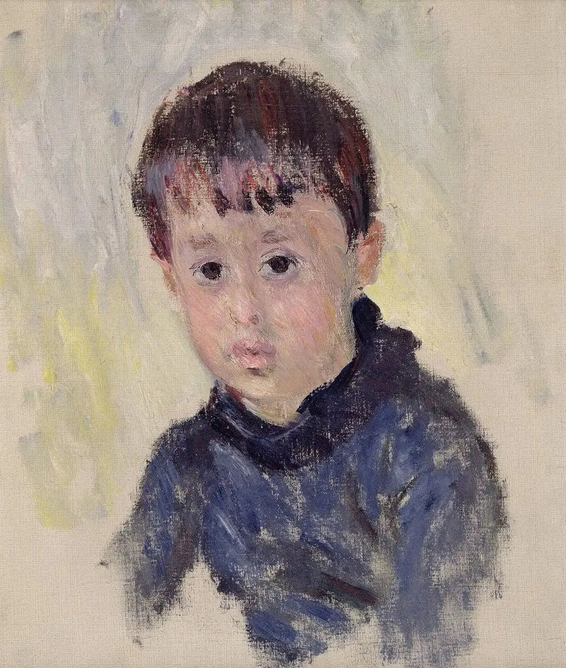 Michel Monet i blå genser - Claude Monet