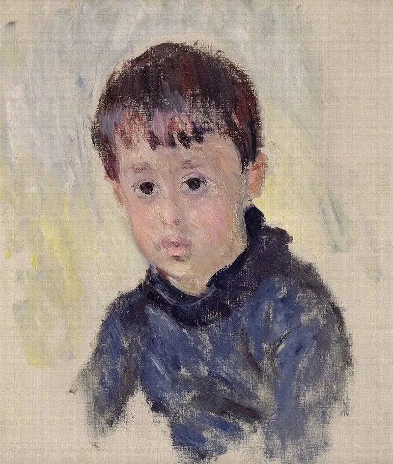 Michel Monet i blå genser - Claude Monet