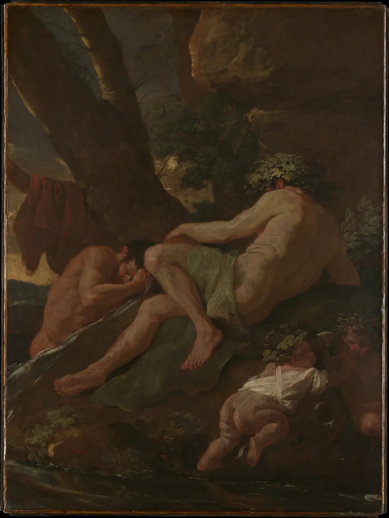 Midas som vasker seg i Pactole - Nicolas Poussin