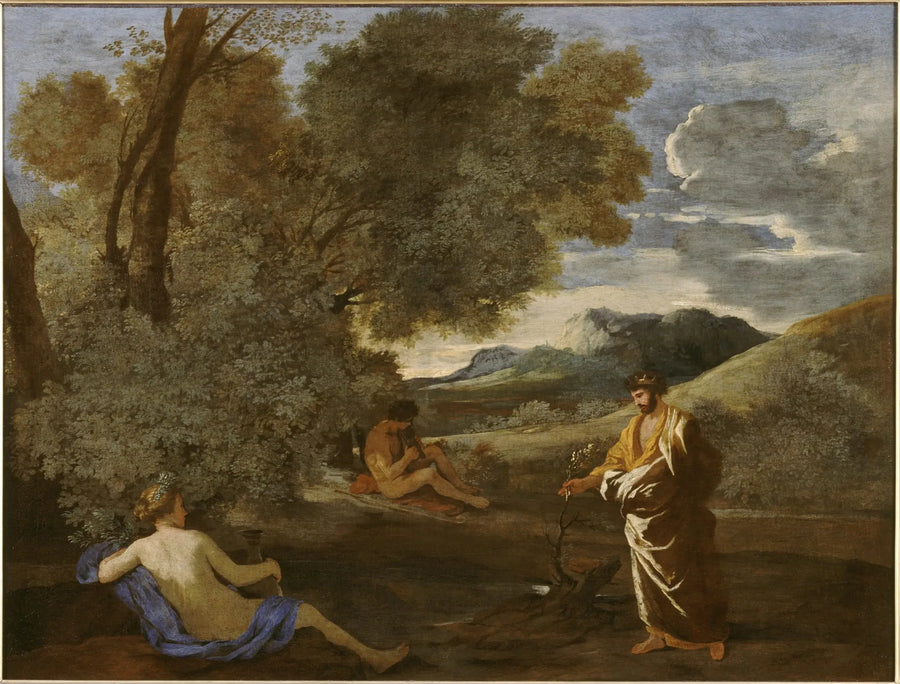 Midas som forvandler en eller grein av en eik - Nicolas Poussin