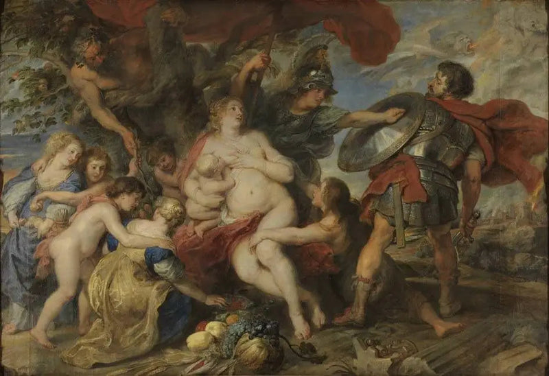 Minerve beskytter Mars' fruktbarhet - Peter Paul Rubens