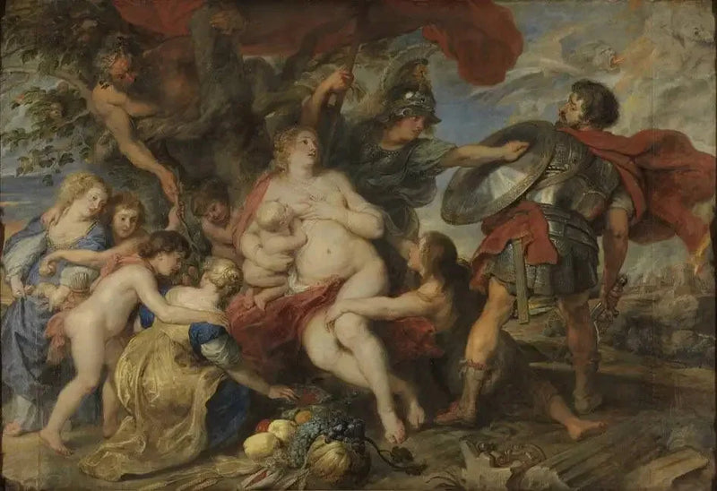 Minerve beskytter Mars' fruktbarhet - Peter Paul Rubens