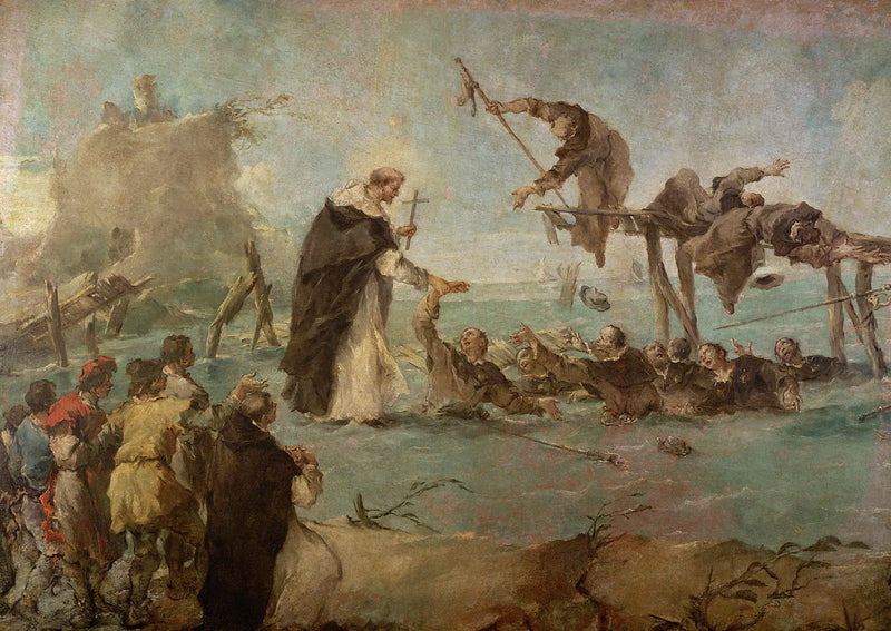 Mirakel av en dominikansk helgen - Francesco Guardi