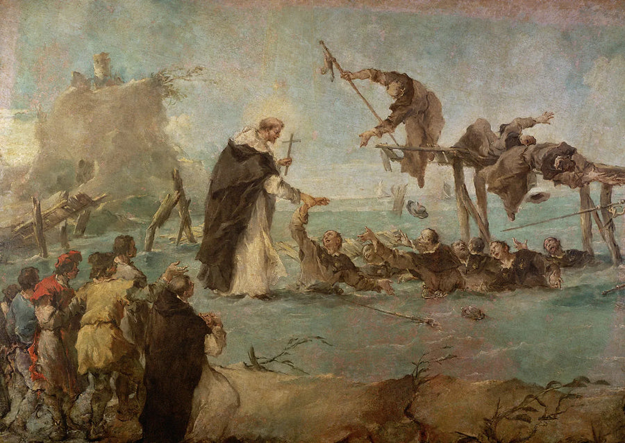Mirakel av en dominikansk helgen - Francesco Guardi