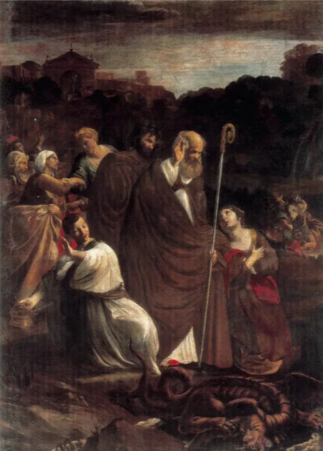Mirakel av Saint Véran - Giovanni Lanfranco