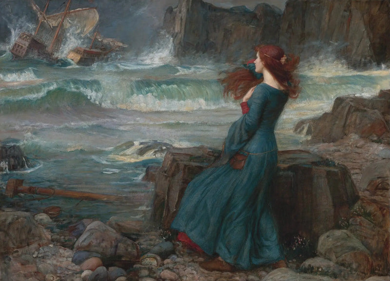 Miranda - Stormen - John William Waterhouse