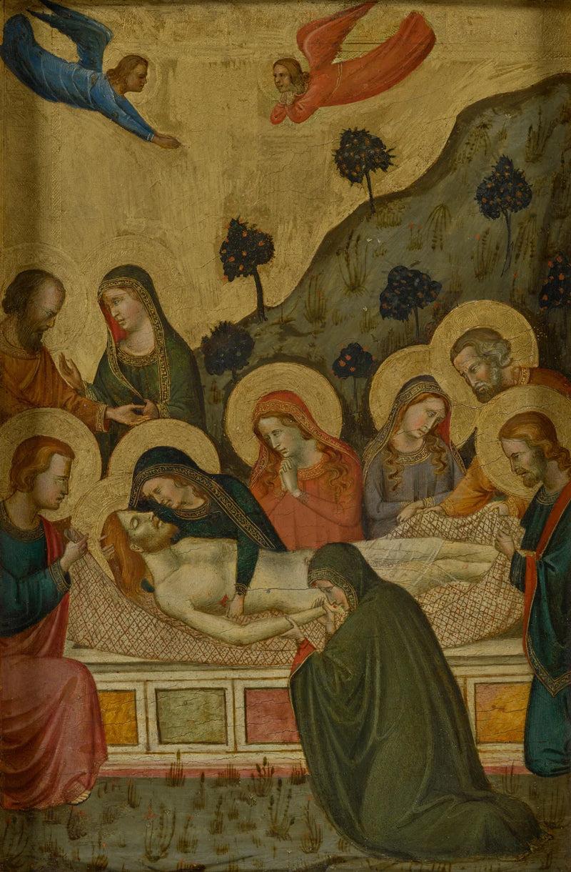 Gravleggingen - Mester av San Martino alla Palma