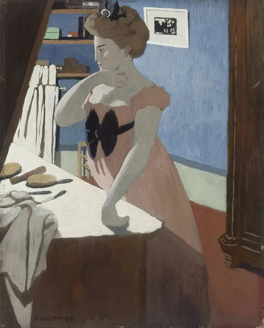 Misia ved sitt frisørbord - Félix Vallotton

Source:
Misia à sa coiffeuse - Félix Vallotton