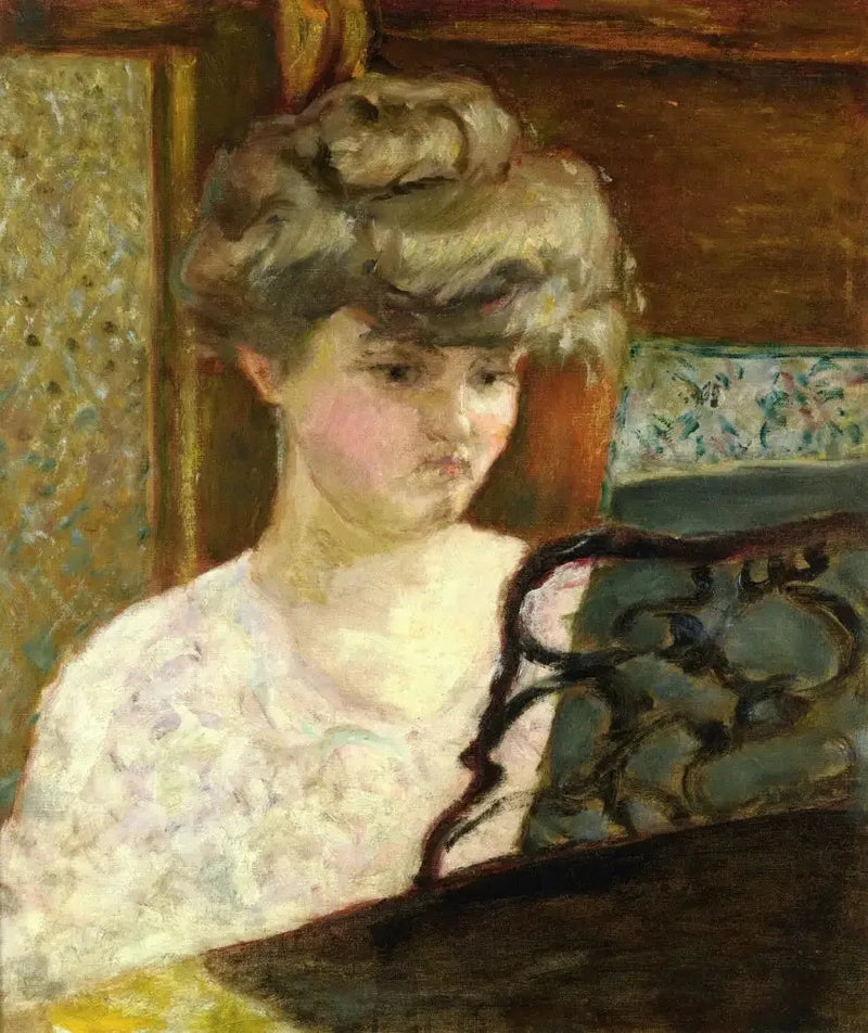Misia ved pianoet - Pierre Bonnard