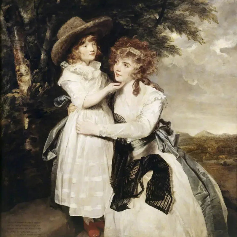 Miss Cocks og hennes niese - Joshua Reynolds