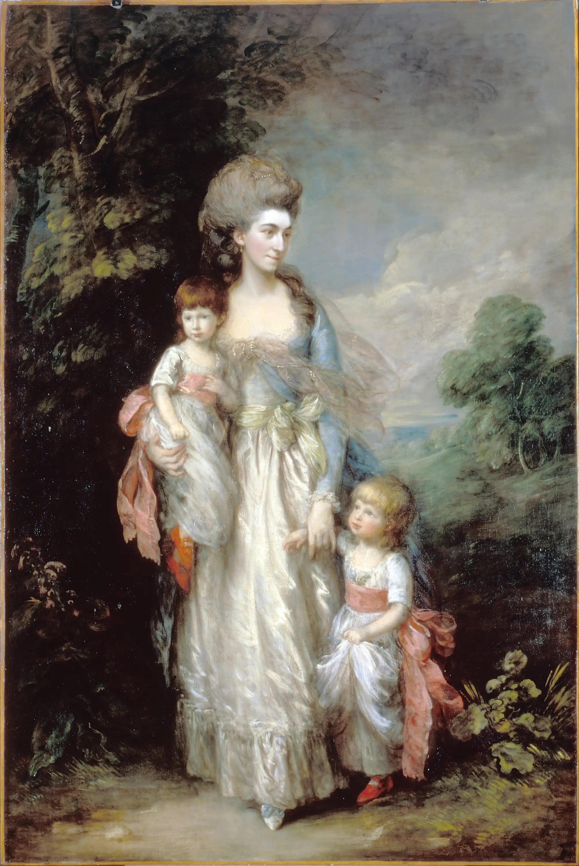 Miss Elizabeth Moody et ses fils Samuel et Thomas - Thomas Gainsborough image 1 reproduction réalisée par Alpha Reproduction