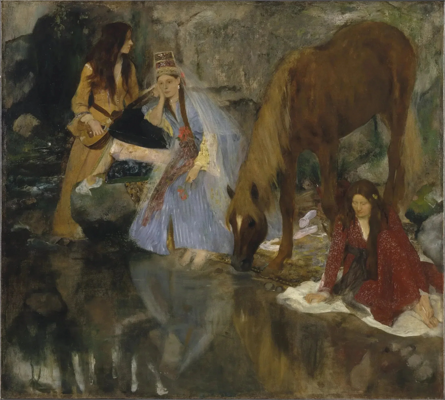 Portrett av frøken Fiocre i ballet "Kilden" - Edgar Degas