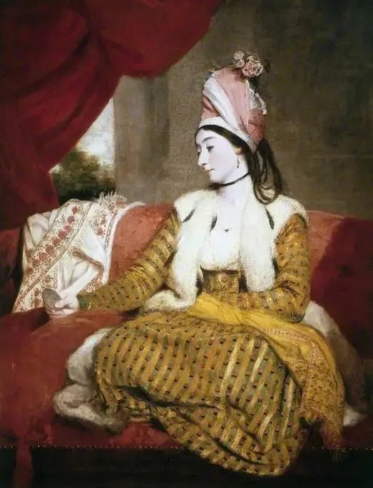 Fru Baldwin (1763–1839), i orientalsk drakt - Joshua Reynolds