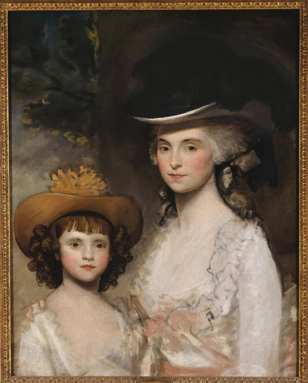 Mme Blades et sa fille - Gilbert Stuart image 1 reproduction de peinture à l’huile