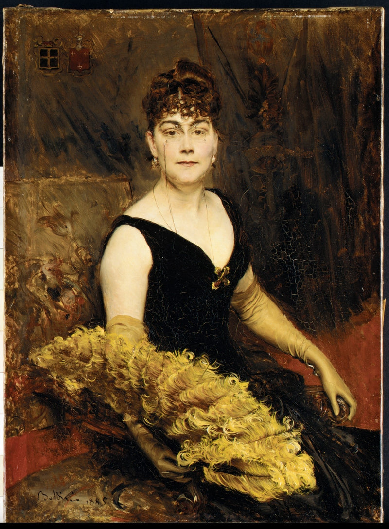 Fru Charles Warren-Cram (Ella Brooks Carter, 1846–1896) - Giovanni Boldini
