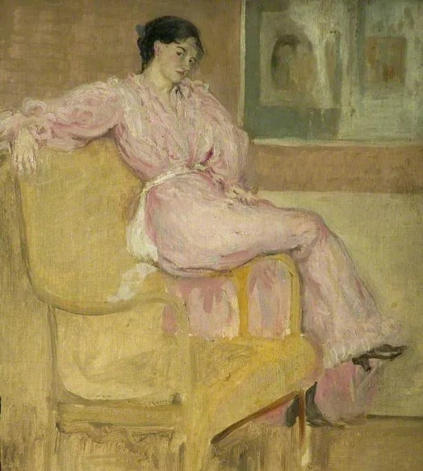 Fru Conder i rosa - Charles Conder