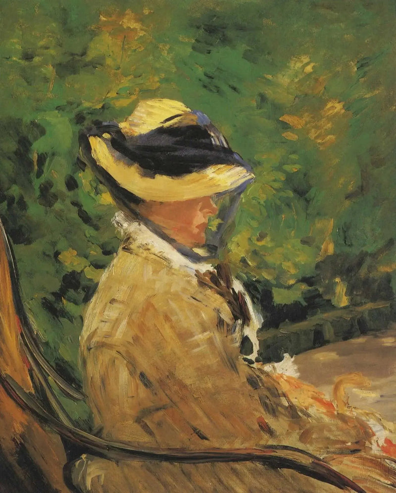 Fru Édouard Manet i Bellevue-hagen - Édouard Manet