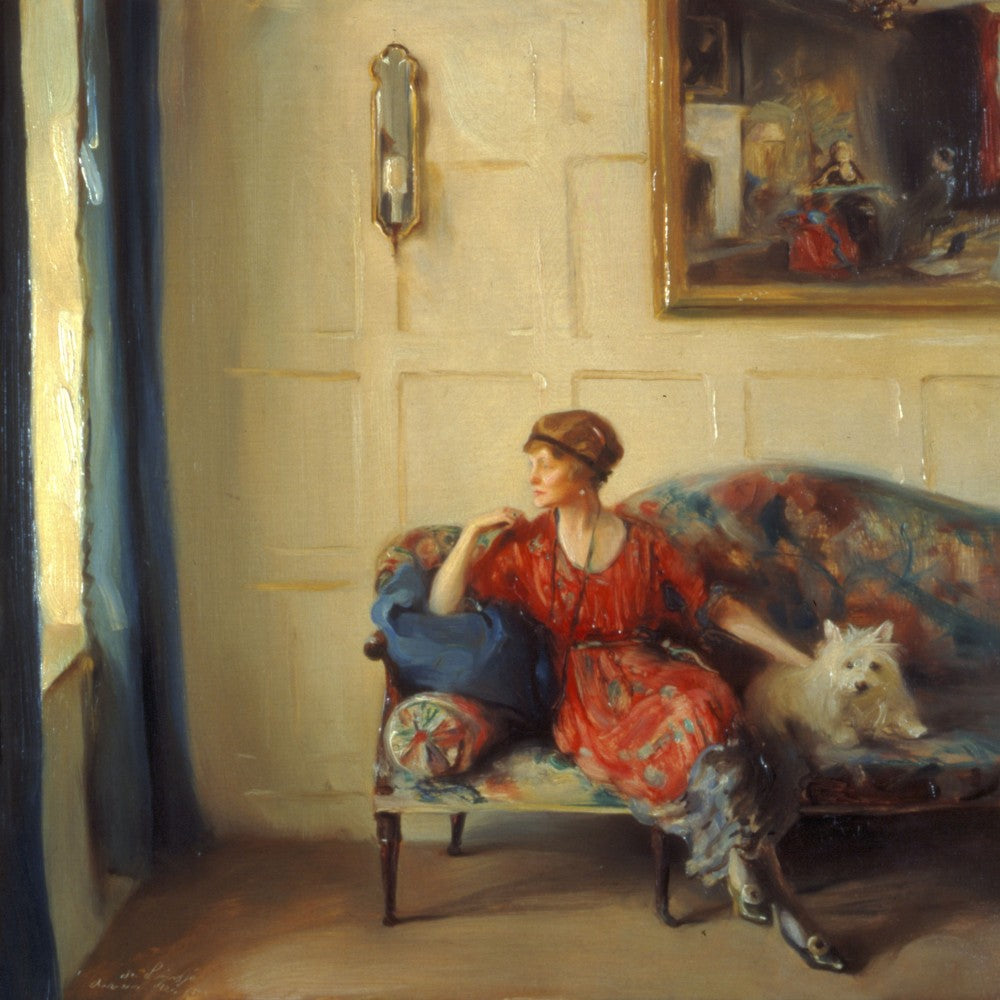 Mme Faith Moore à Chequers - Philip de László image 1 reproduction réalisée par Alpha Reproduction
