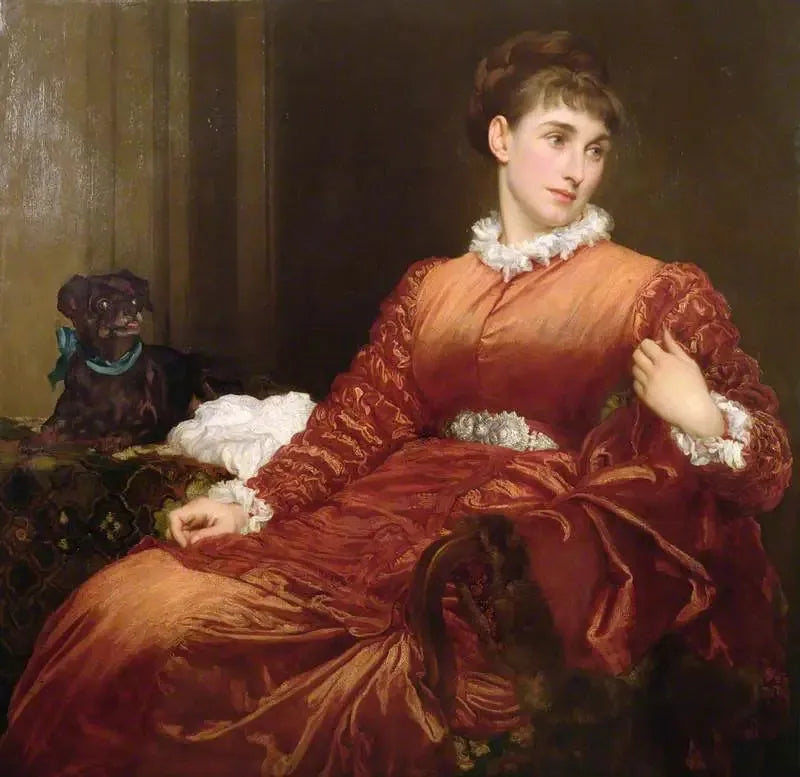 Mme H. Evans Gordon, født May Sartoris - Frederic Leighton

Source:
Mme H. Evans Gordon, née May Sartoris - Frederic Leighton