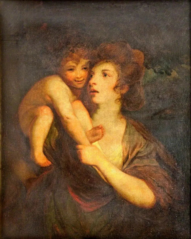 Fru Hartley (1750/1751–1824) og hennes barn - Joshua Reynolds