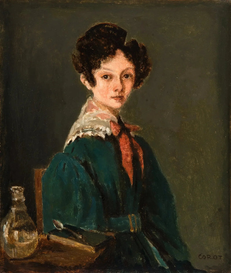 Mme Lemaistre, født Blanche Sennegon, niese av Corot (Mme Lemaistre, født Blanche Sennegon, niese av Corot) - Jean-Baptiste Camille Corot