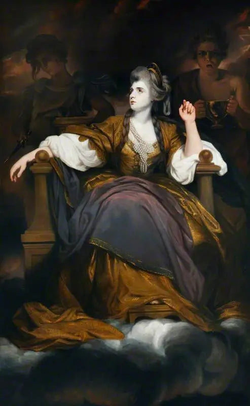 Fru Sarah Siddons, født Kemble (1755–1831), i rollen som « Den tragiske muse » - Joshua Reynolds