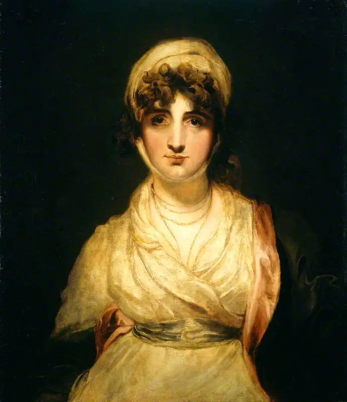 Fru Sarah Siddons, født Sarah Kemble, i rollen som « Fru Haller » i « Den Fremmede » av Kotzebue - Thomas Lawrence