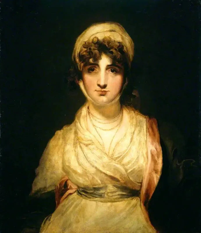 Fru Sarah Siddons, født Sarah Kemble, i rollen som « Fru Haller » i « Den Fremmede » av Kotzebue - Thomas Lawrence
