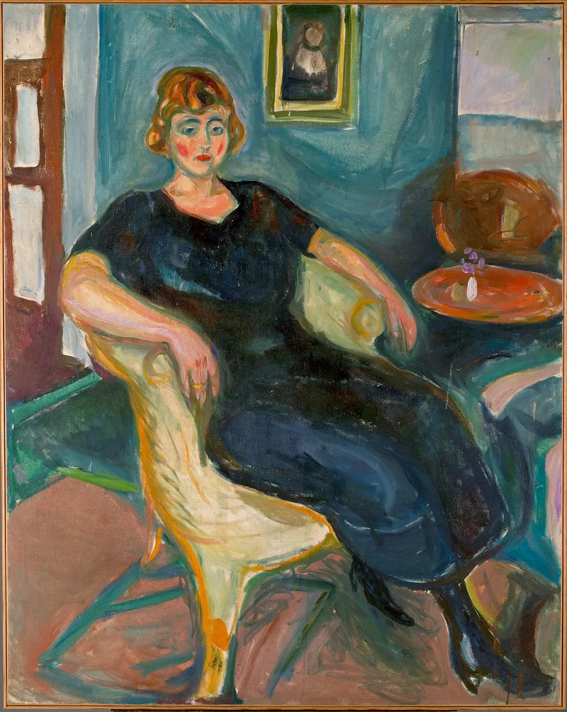 Modell i en kurvstol - Edvard Munch