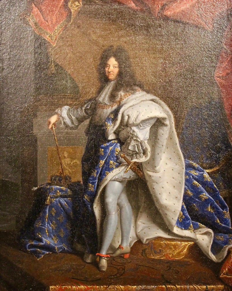 Modell for portrett av Ludvig XIV i stort kongelig kostyme - Hyacinthe Rigaud