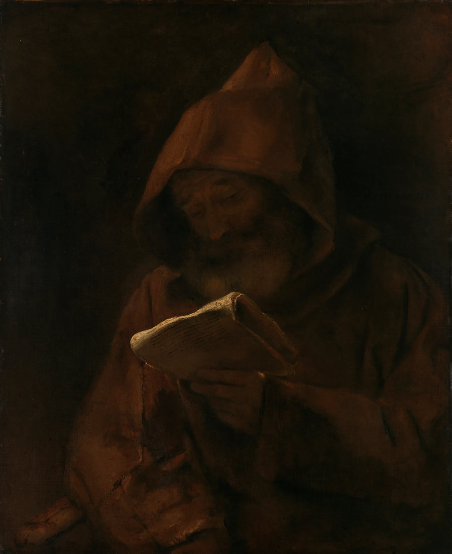 Munkens lesning - Rembrandt